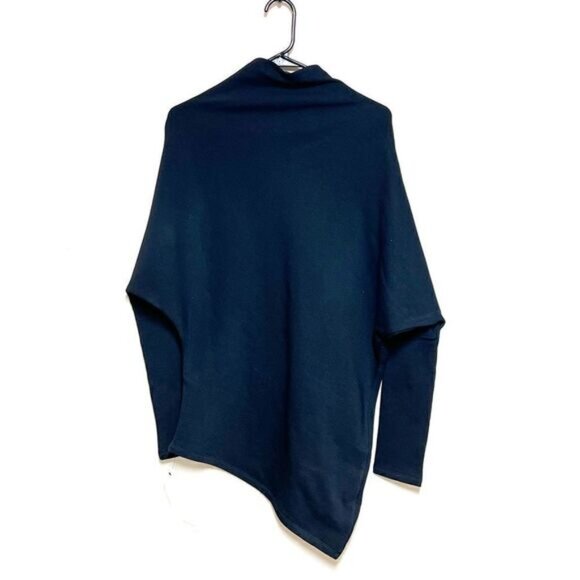 NWT Marcella Moda New York Asymmetrical Funnel Neck Sweatshirt Tunic Sz S - Picture 2 of 6